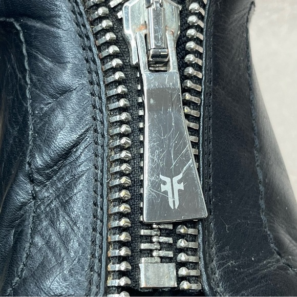 Frye Leather Zipper Lena Sneakers-Black-Women’s 7-Preppy-Casual-Classic-Designer - Picture 10 of 13